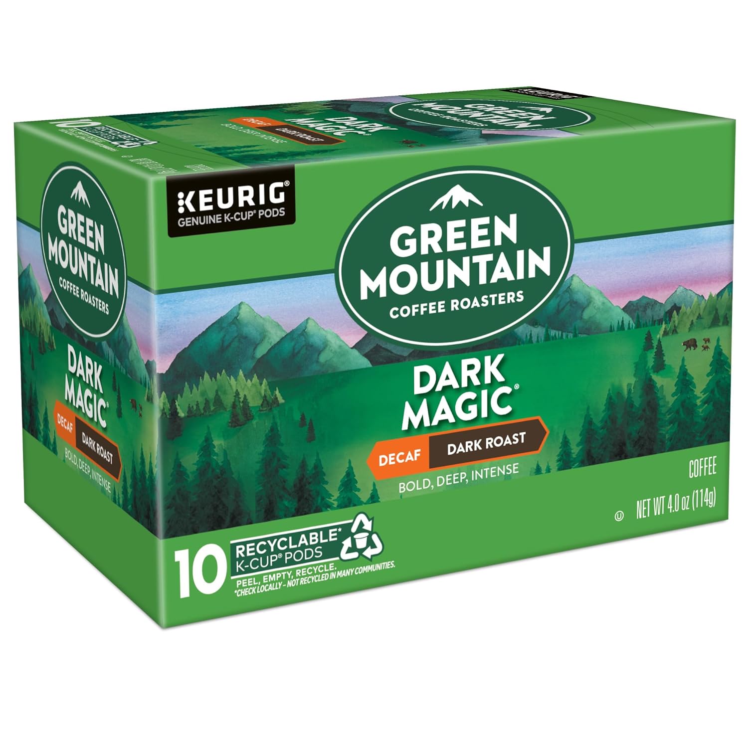 Green Mountain Coffee Roasters Dark Magic Keurig Single-Serve K-Cup Pods, Dark Roast Coffee, 72 Count (6 Packs of 12)