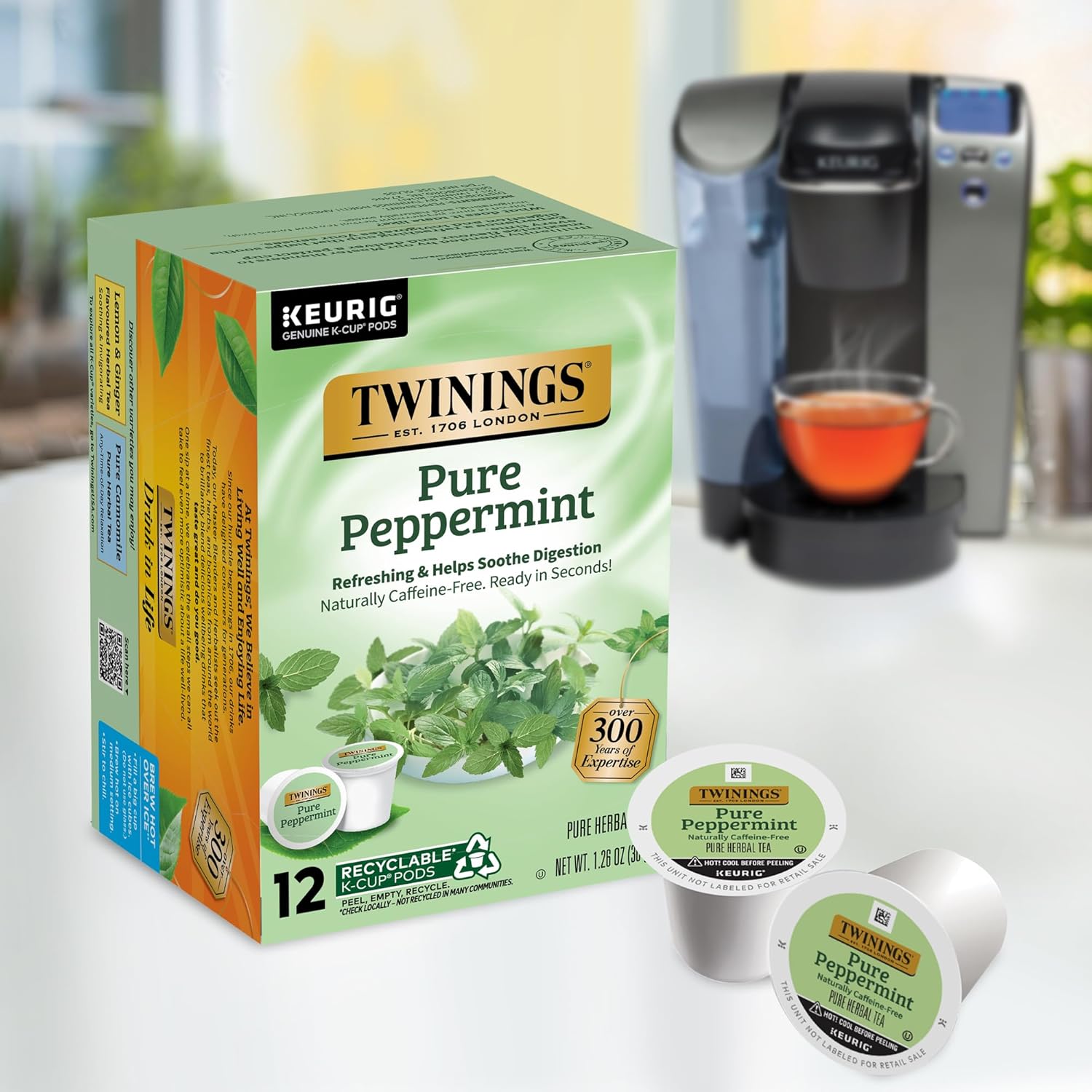 Twinings English Breakfast Black Tea K-Cup Pods for Keurig, 24 Count (Pack of 1), Smooth, Flavourful, Robust, Caffeinated, Enjoy Hot or Iced | Packaging May Vary