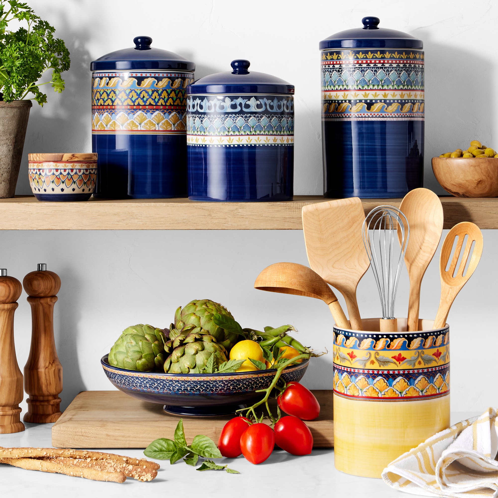 Sicily Ceramic Fruit Bowl