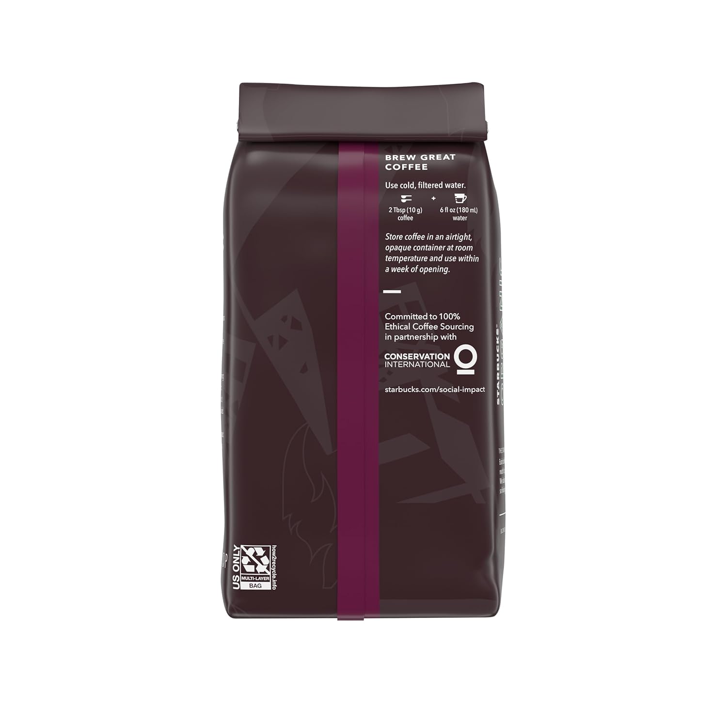 Starbucks Ground Coffee, Dark Roast Coffee, Caffè Verona, 100% Arabica, 1 bag (28 oz)