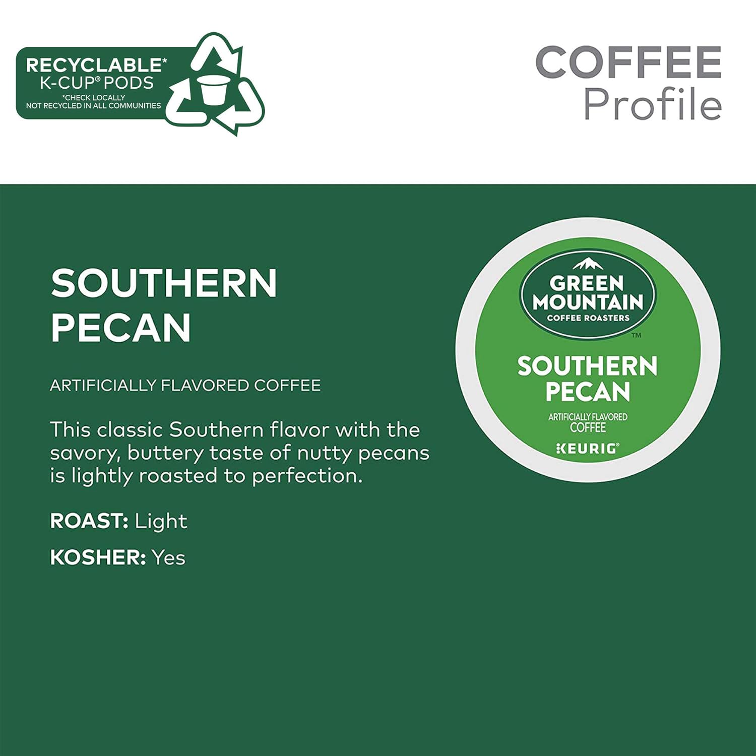 Green Mountain Coffee Roasters Caramel Vanilla Cream Keurig Single-Serve K-Cup pods, Light Roast Coffee, 72 Count (6 Packs of 12)