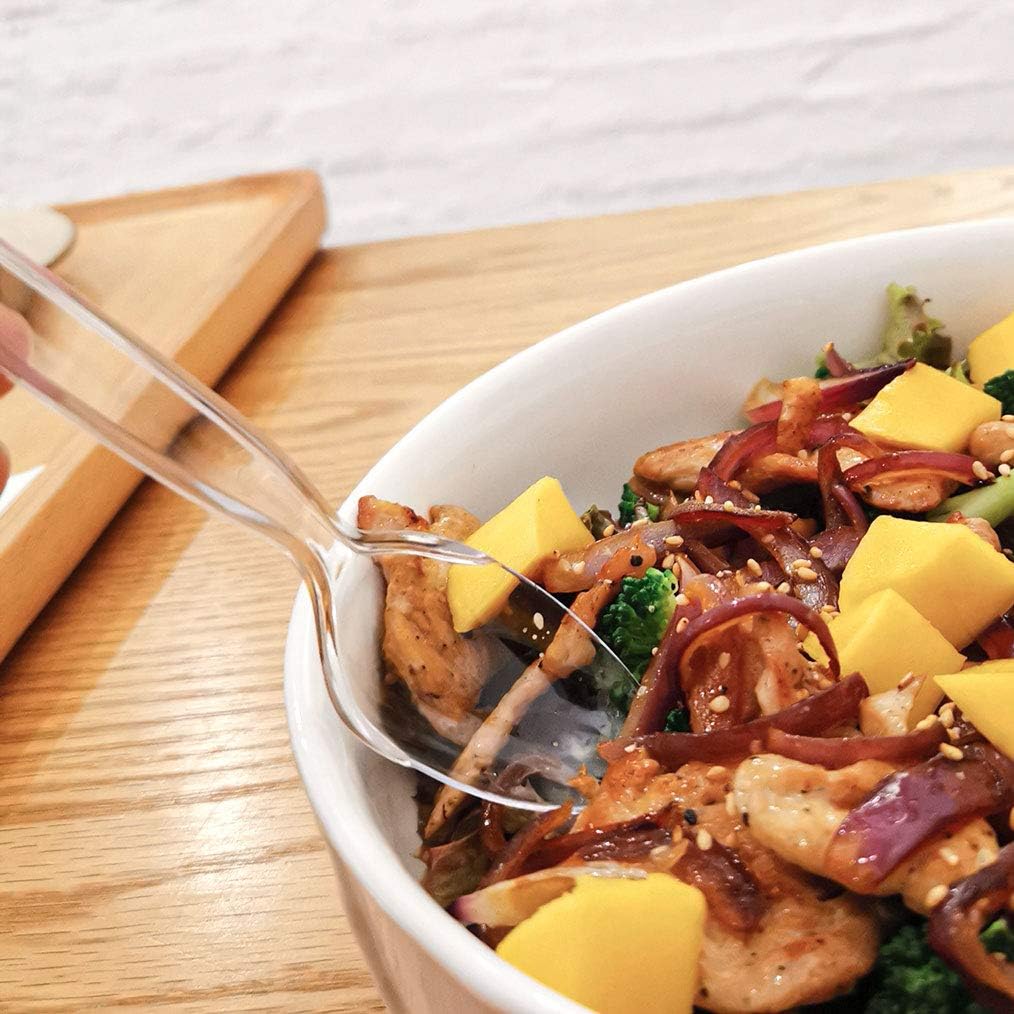 POSATE Clear Knives, Heavy-Duty Crystal (100 Knives)