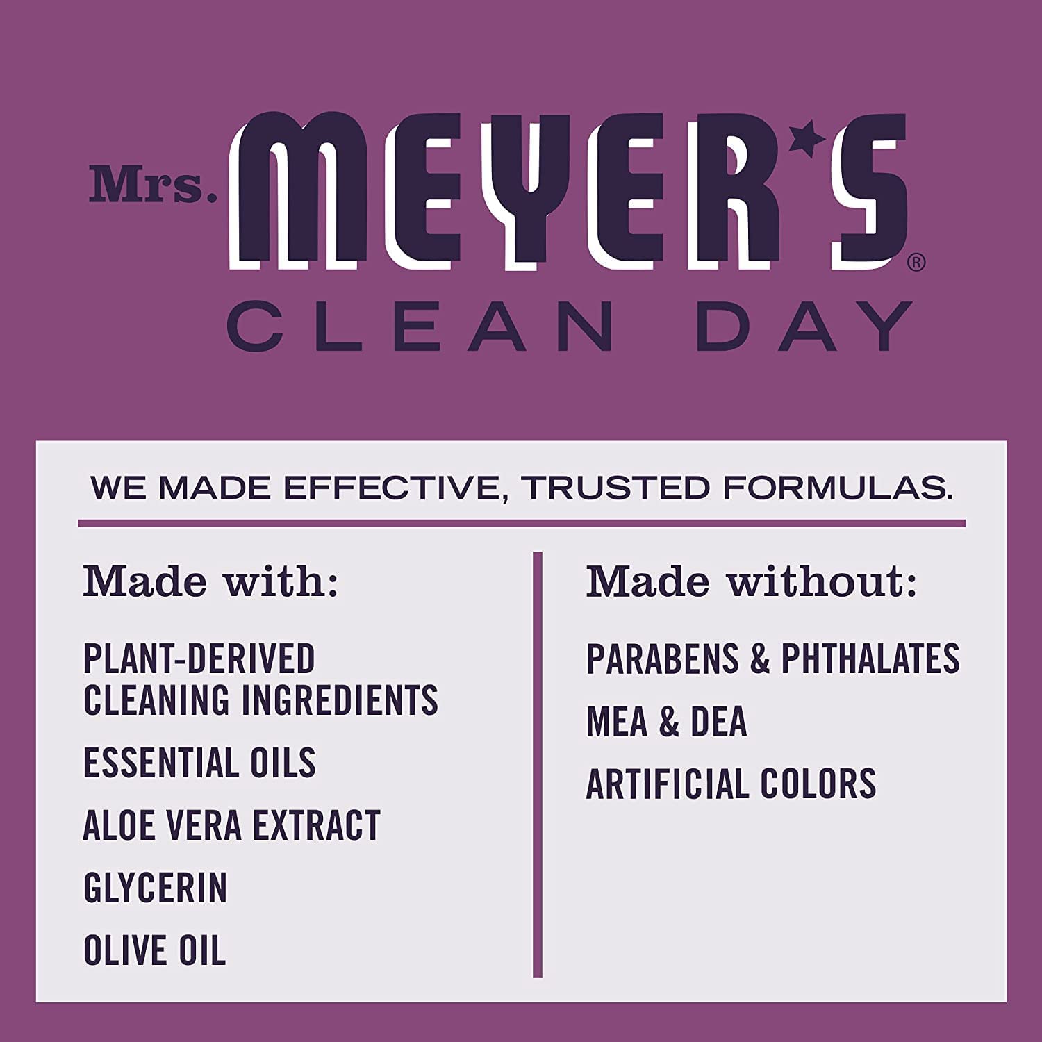 MRS. MEYER'S CLEAN DAY Liquid Hand Soap Refill, Cruelty Free and Biodegradable Formula, Lemon Verbena Scent, 33 oz