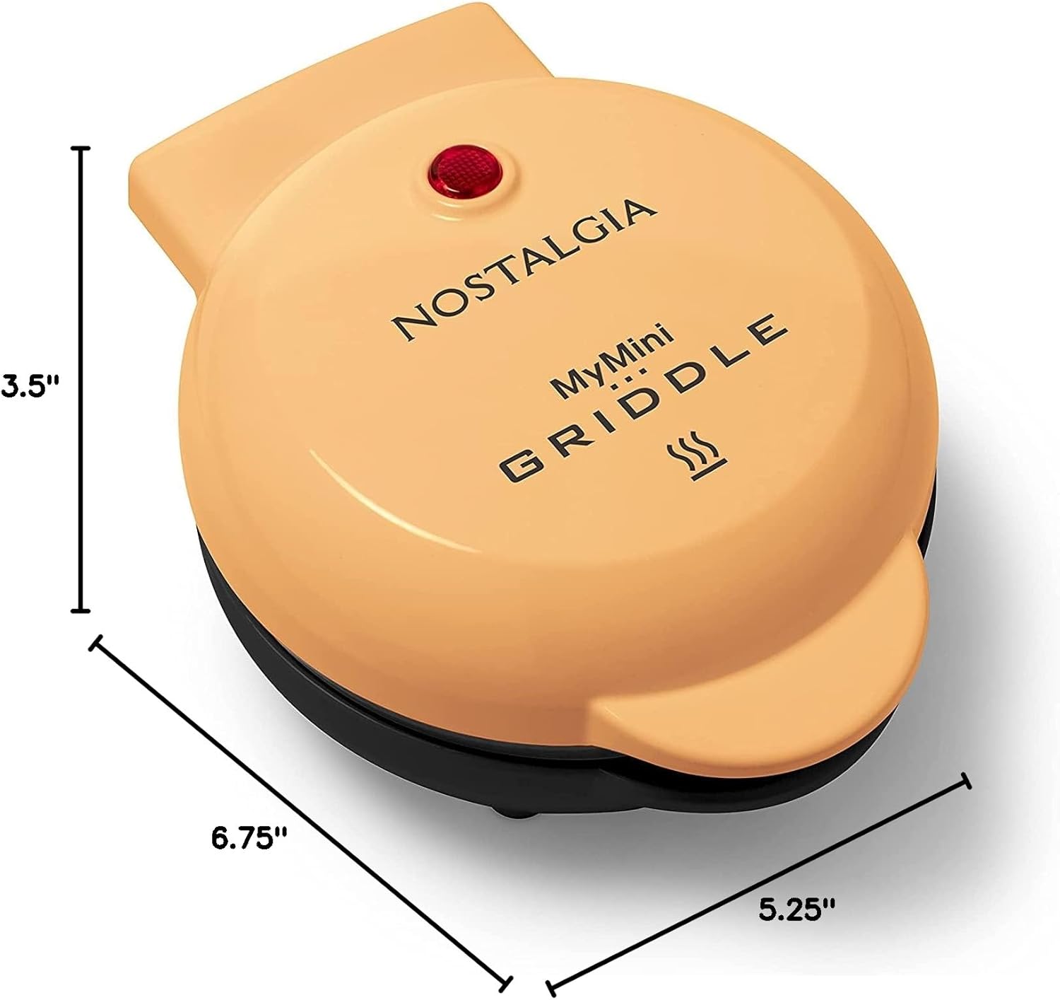 Nostalgia MyMini Personal Electric Skillet & Rapid Noodle Maker, Perfect For Healthy Keto & Low-Carb Diets, Yellow