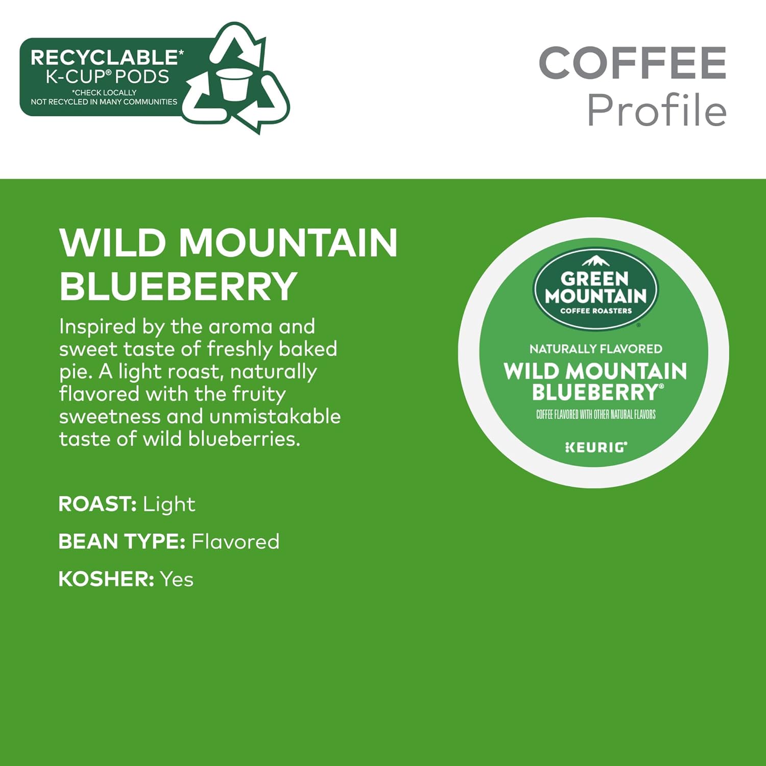 Green Mountain Coffee Roasters Caramel Vanilla Cream Keurig Single-Serve K-Cup pods, Light Roast Coffee, 72 Count (6 Packs of 12)