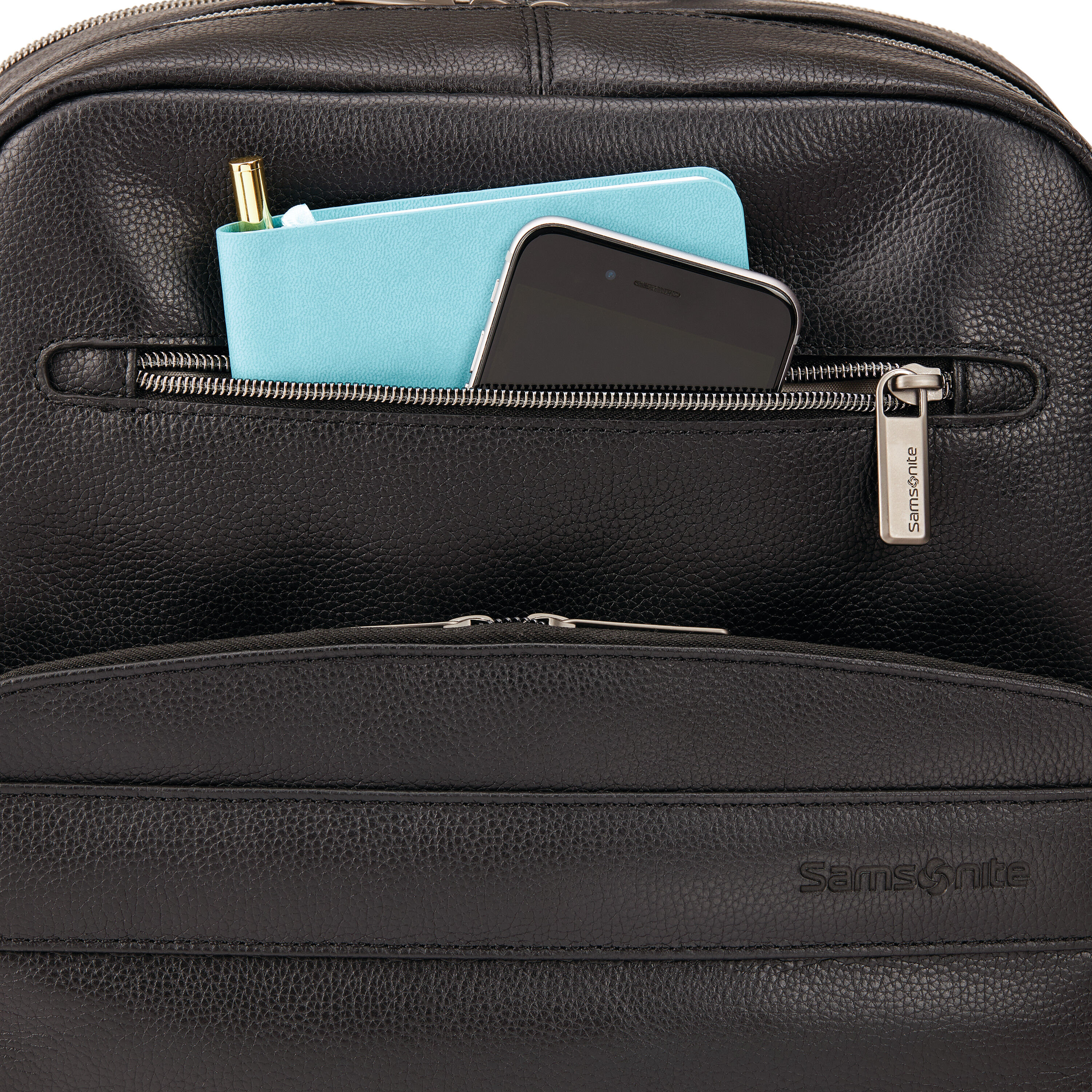 BUSINESS SLIM LEATHER BACKPACK