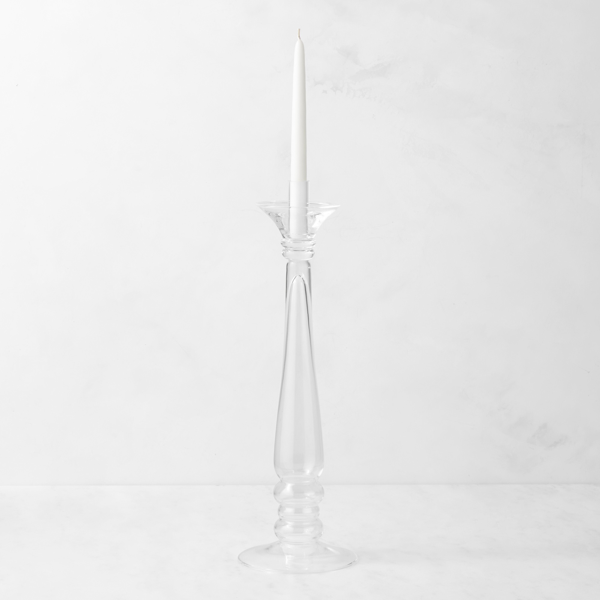 Glass Taper Candleholder