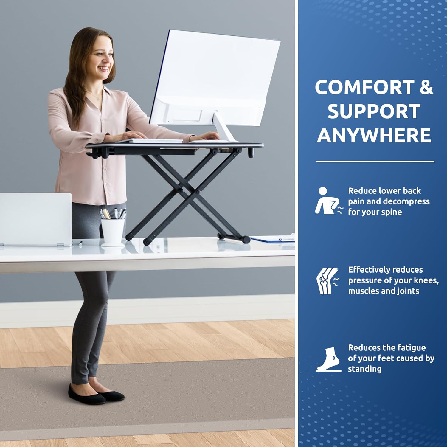 KitchenClouds Kitchen Mat Cushioned Anti Fatigue Rug 17.3