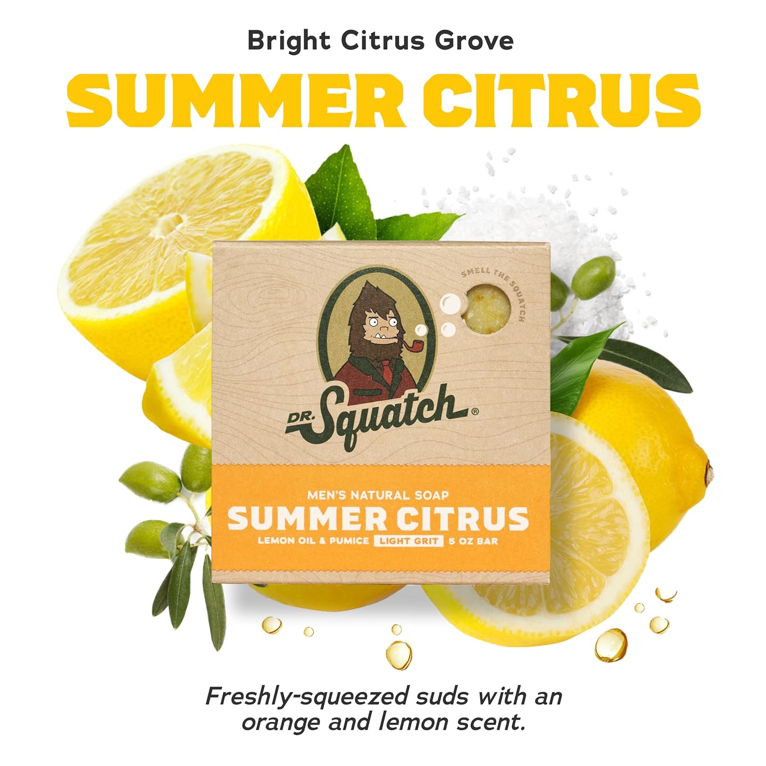 Dr. Squatch Men's Natural Bar Soap from Moisturizing Soap Made from Natural Oils - Cold Process Soap with No Harsh Chemicals - Wood Barrel Bourbon, Fresh Falls, Birchwood Breeze (3 Pack)