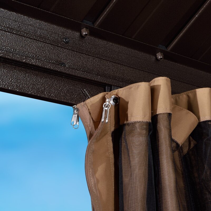 16 Ft. W x 12 FT. D Aluminum Patio Gazebo