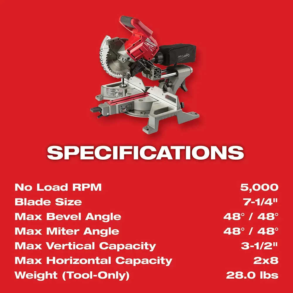 Milwaukee 2733-20 M18 FUEL 18V 7-1/4