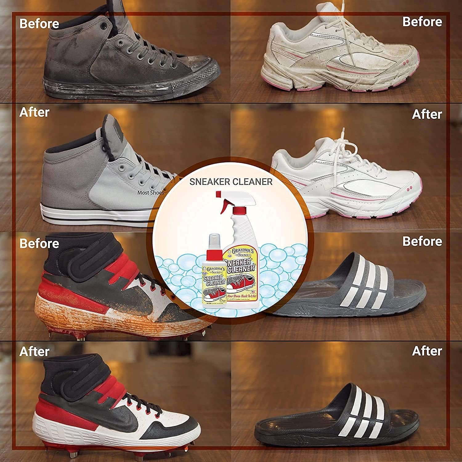 Grandma's Secret Spot Remover Laundry Spray - Chlorine, Bleach and Toxin-Free Fabric Stain Remover for Clothes - Removes Oil, Paint, Blood and Pet Stains - 16 Oz, 2 Pack