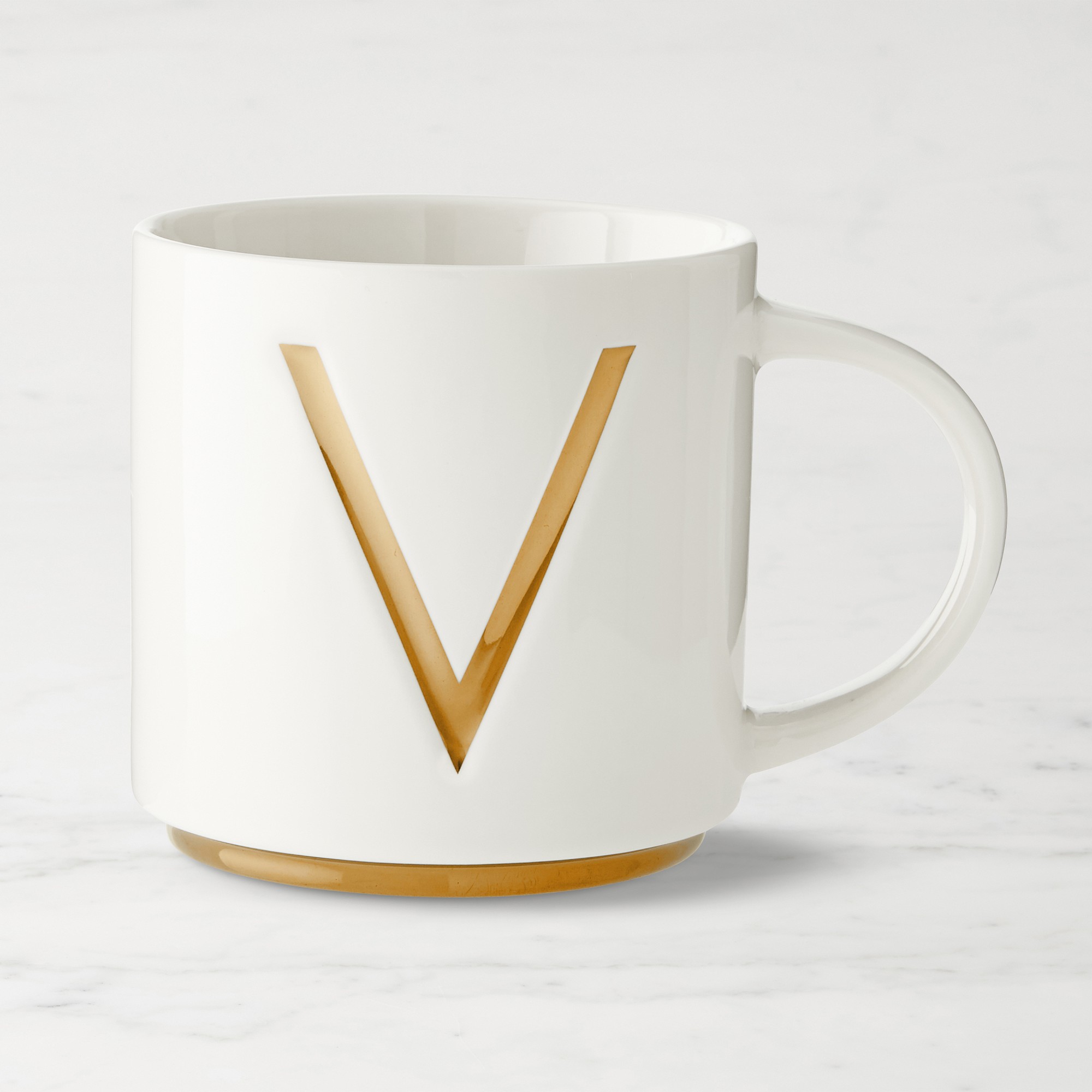Gold Monogram Mug