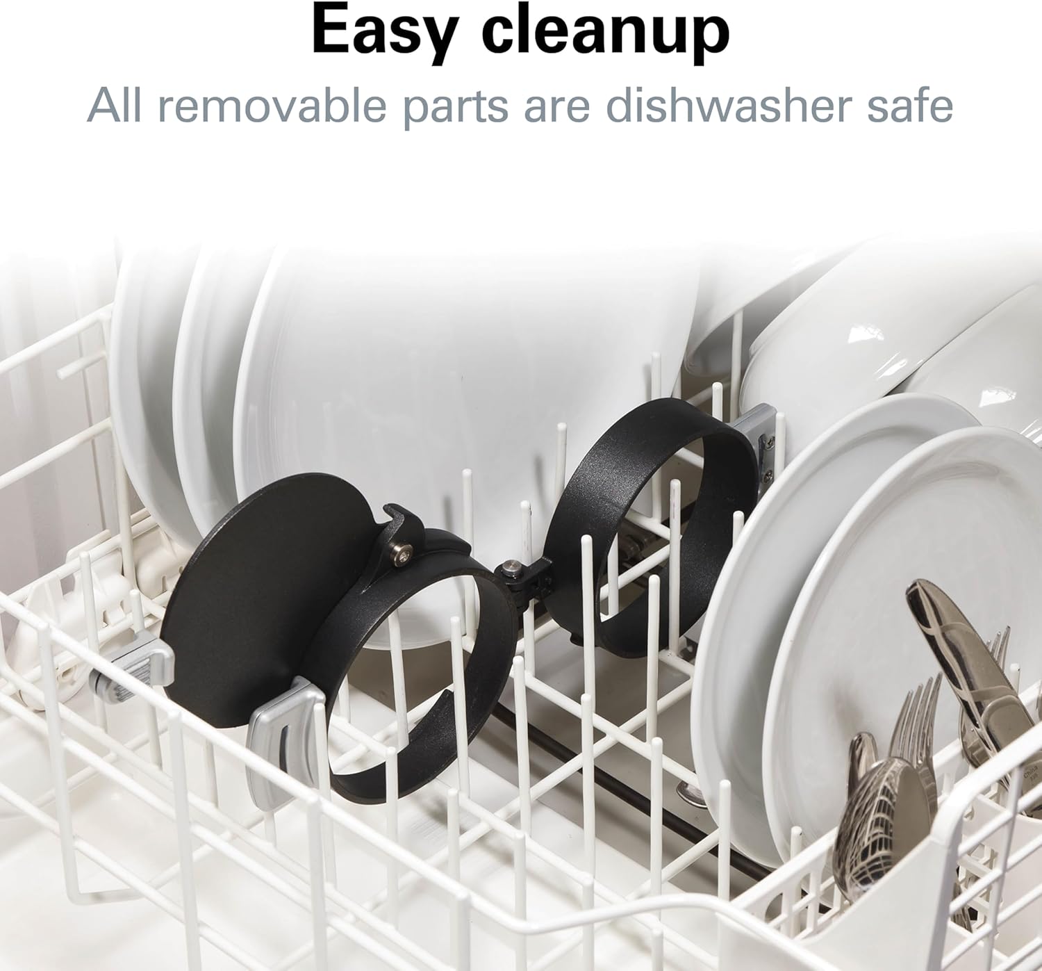 Hamilton Beach Breakfast Sandwich Maker with Egg Cooker Ring, Customize Ingredients, English Muffins, Croissants, Mini Waffles, Perfect White Elephant Gifts, Single, Black