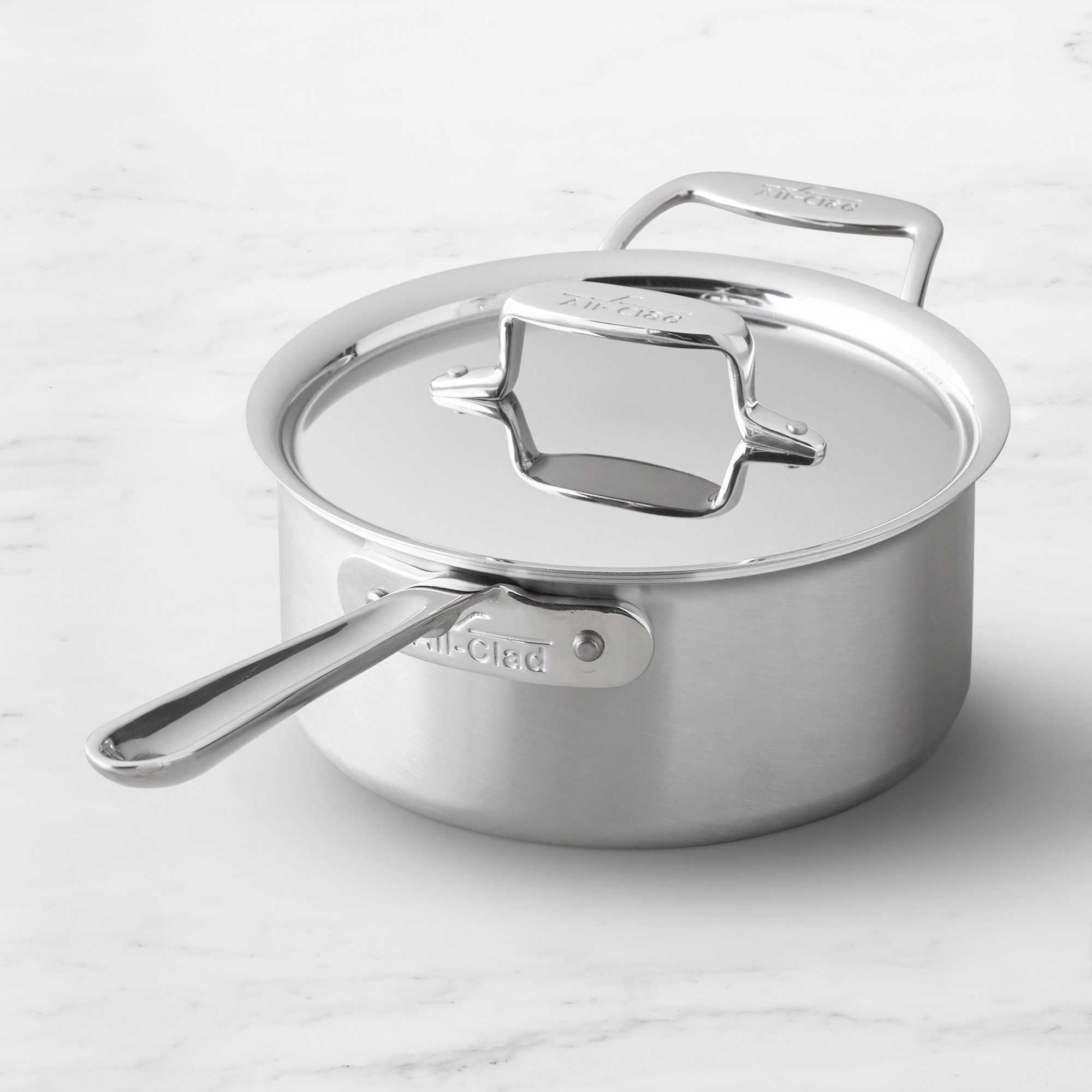 All-Clad D5® Brushed Stainless-Steel Saucepans