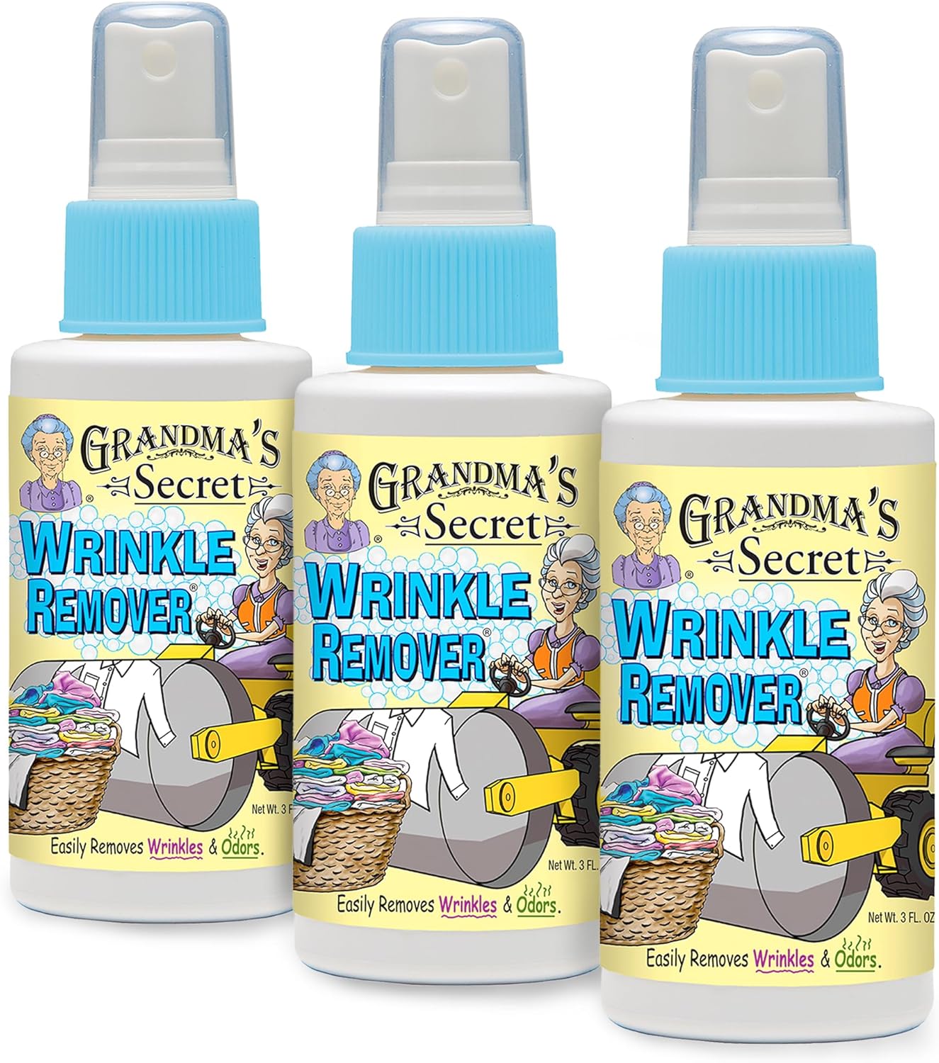 Grandma's Secret Spot Remover Laundry Spray - Chlorine, Bleach and Toxin-Free Fabric Stain Remover for Clothes - Removes Oil, Paint, Blood and Pet Stains - 16 Oz, 2 Pack