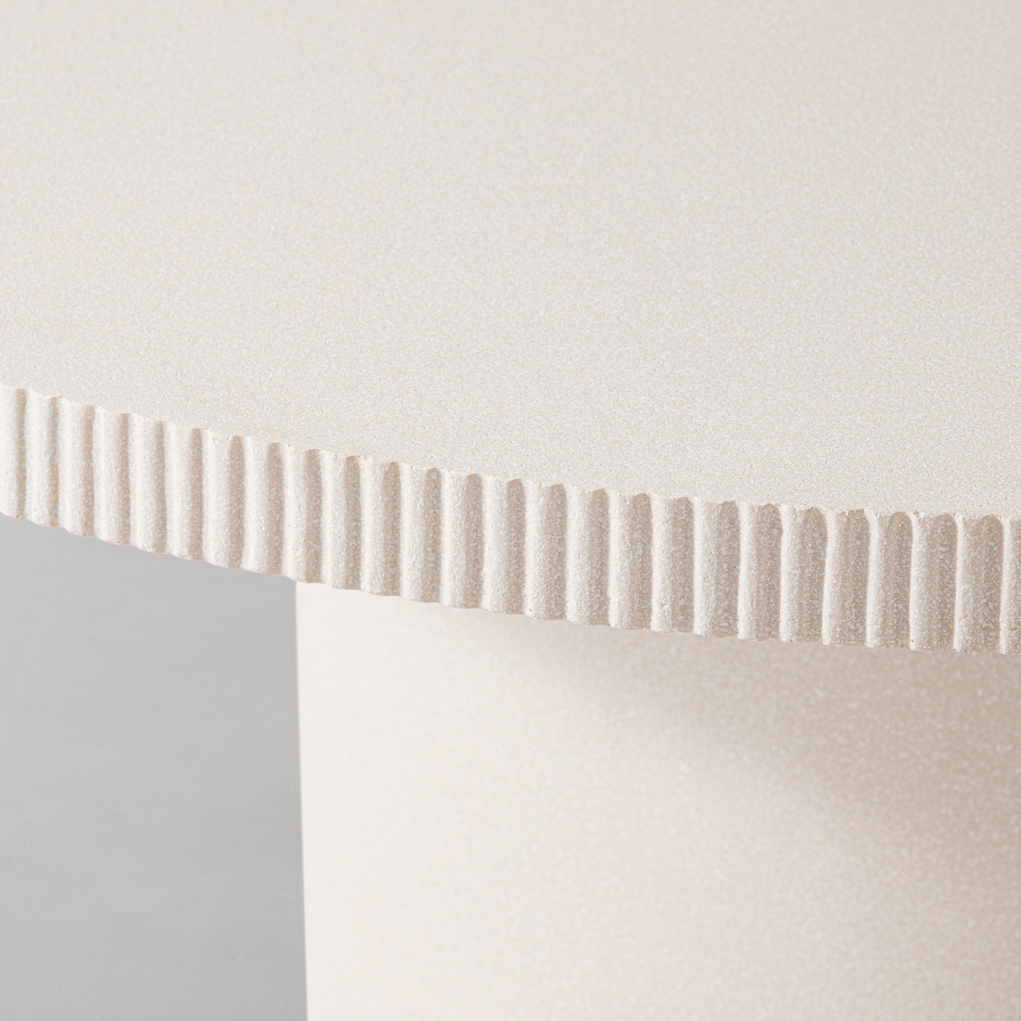 Hollis Round Fiberstone Outdoor Dining Table (59