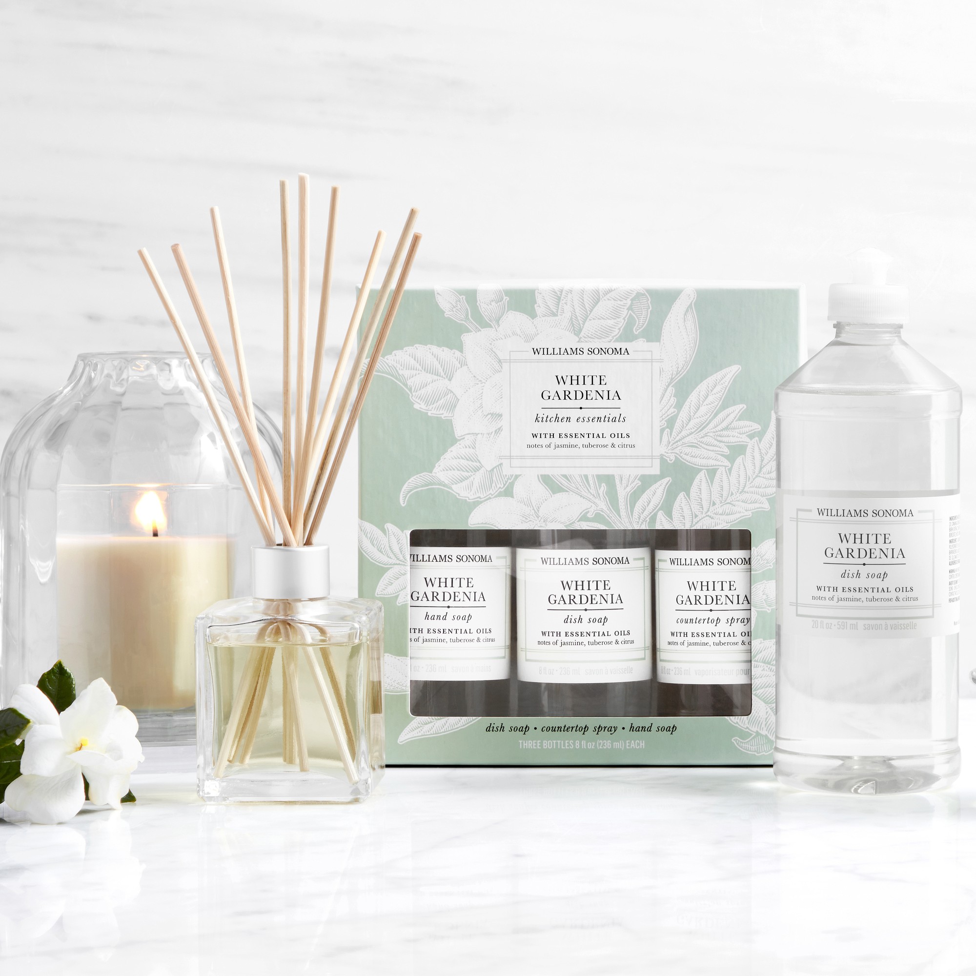 Williams Sonoma White Gardenia Essential Oils Collection