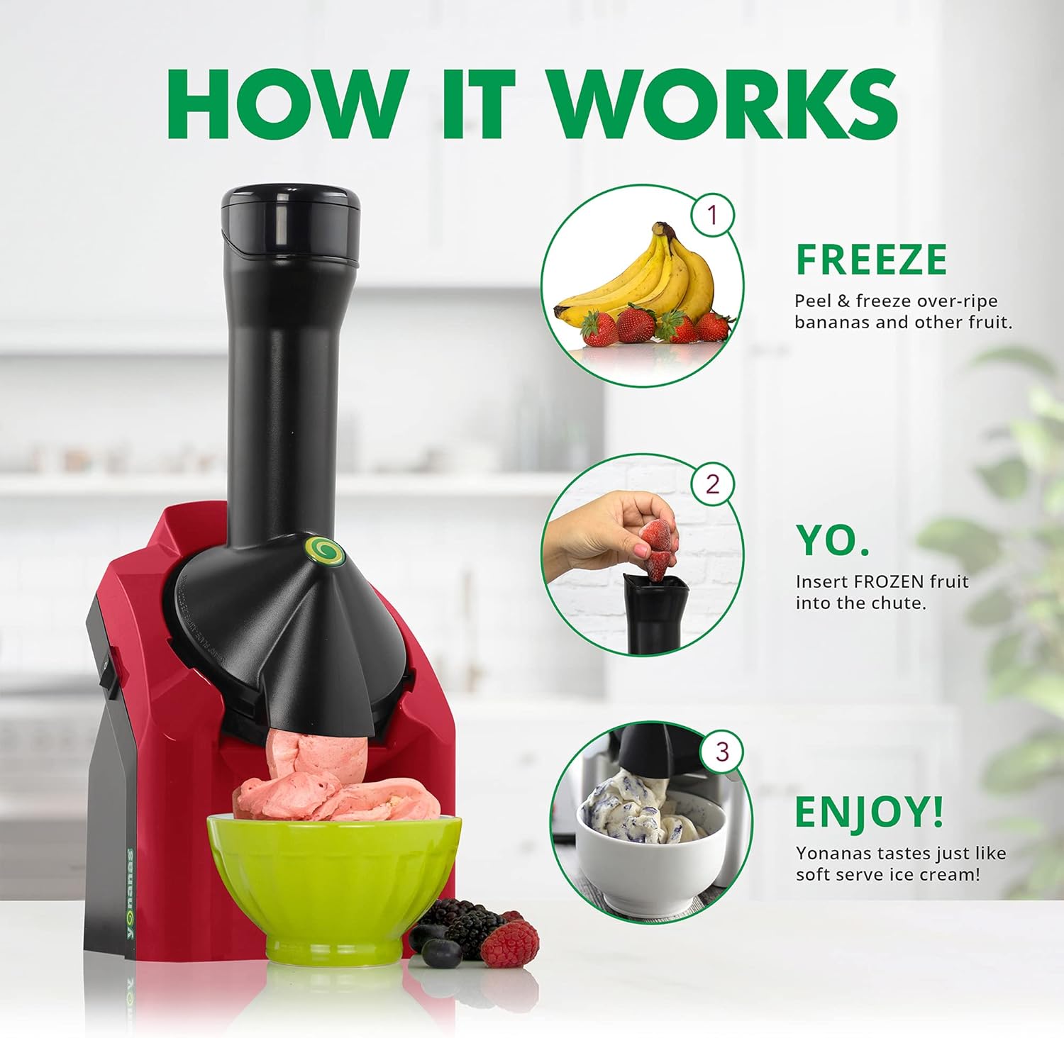 Yonanas 902 Silver Includes 36 Recipes, 200-Watts