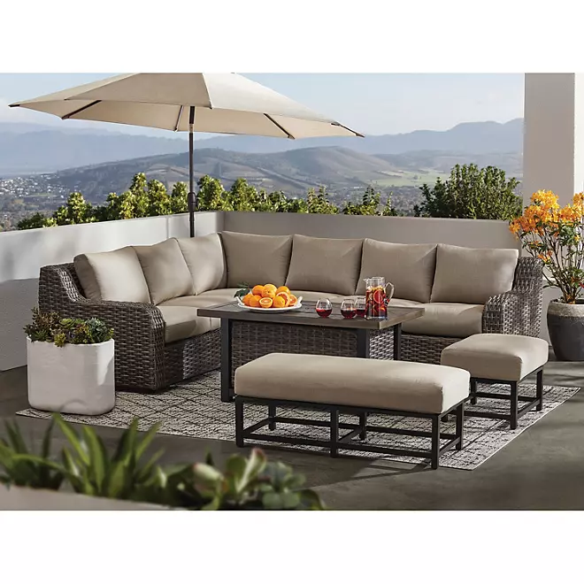 2025Athena 7-Piece Sectional with Firepit