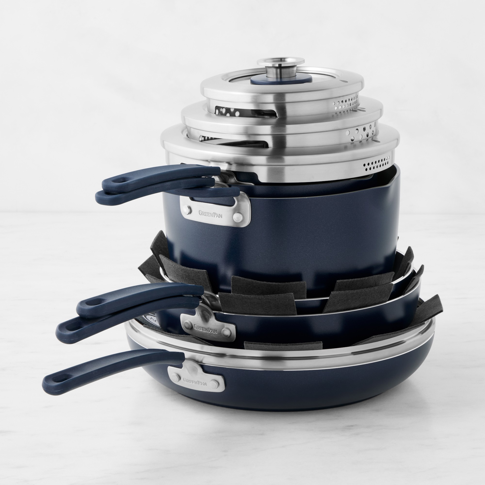 GreenPan™ Space Saving Stack Ceramic Nonstick 11-Piece Cookware Set