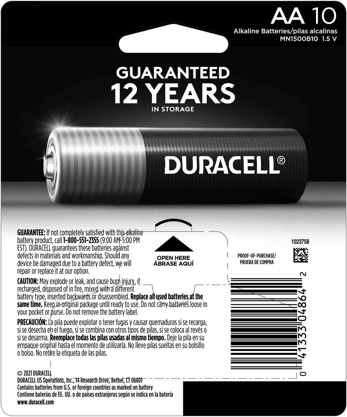 Duracell Coppertop AA Batteries with Power Boost Ingredients, 24 Count Pack Double A Battery with Long-lasting Power, Alkaline AA Battery for Household and Office Devices