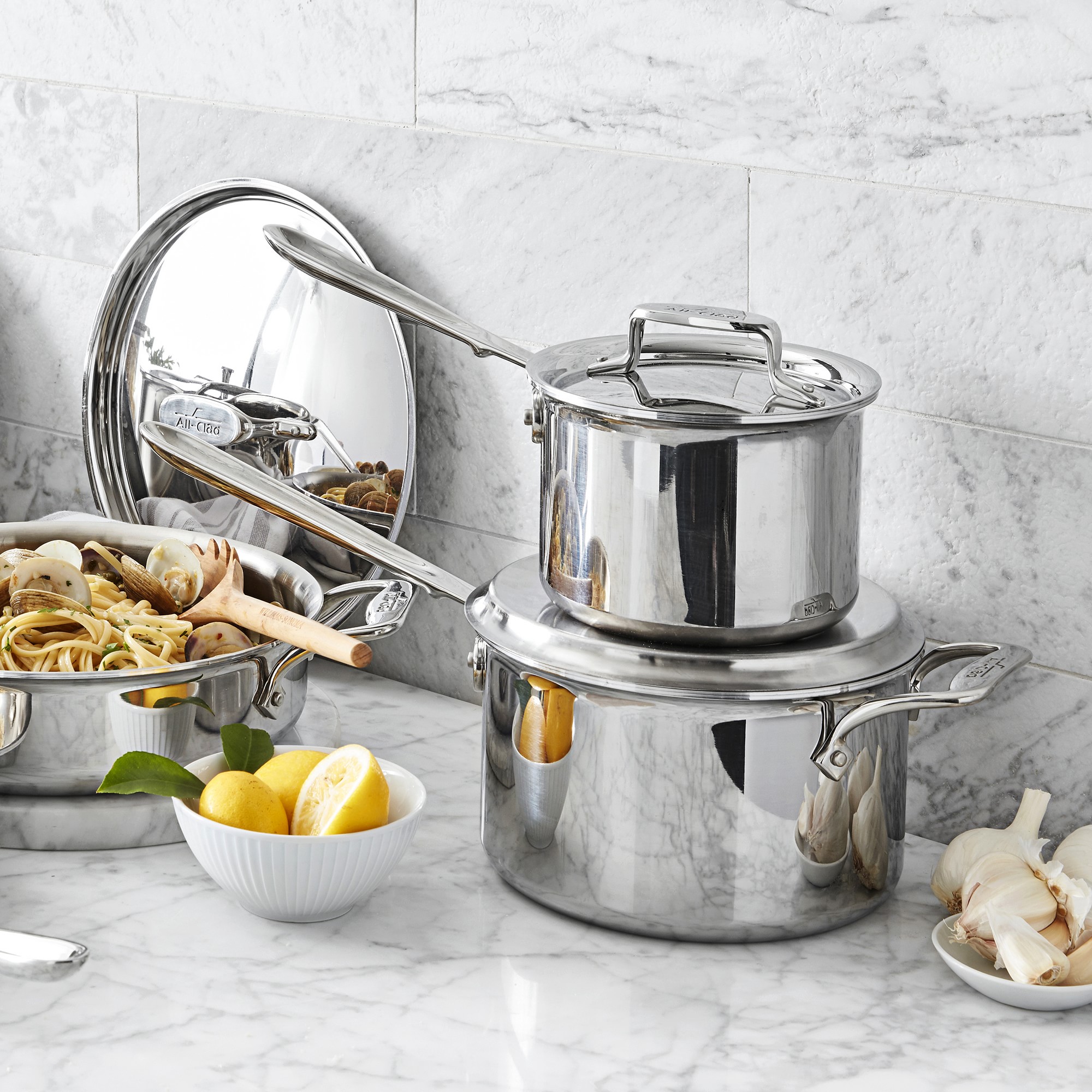 All-Clad D5® Stainless-Steel Saucepan