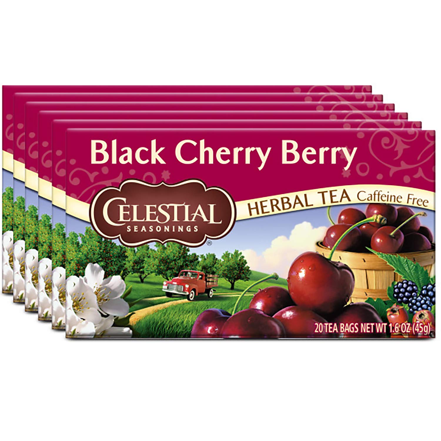 Celestial Seasonings Bengal Spice Herbal Tea, Caffeine Free, 20 Tea Bags Box, (Pack of 6)
