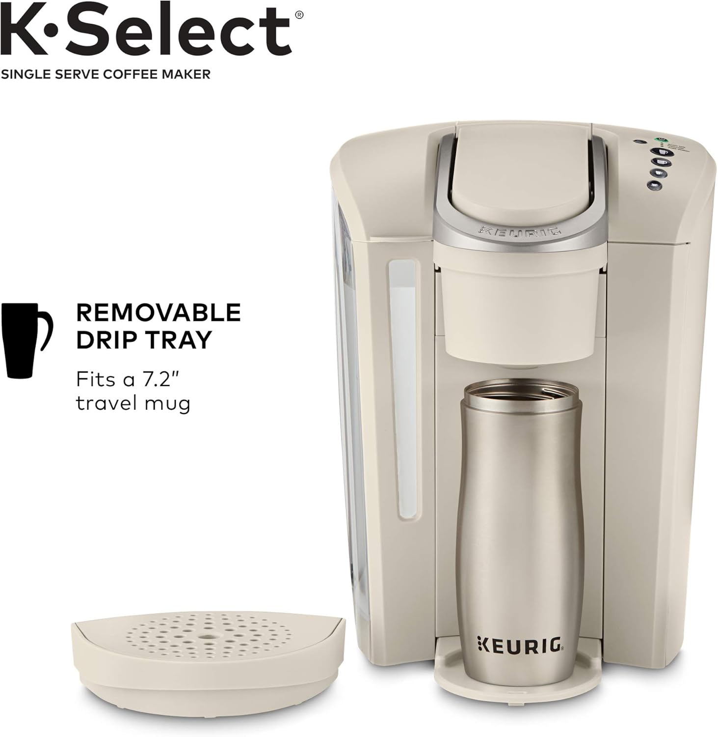 Keurig K-Select Single-Serve K-Cup Pod Coffee Maker, Matte Black