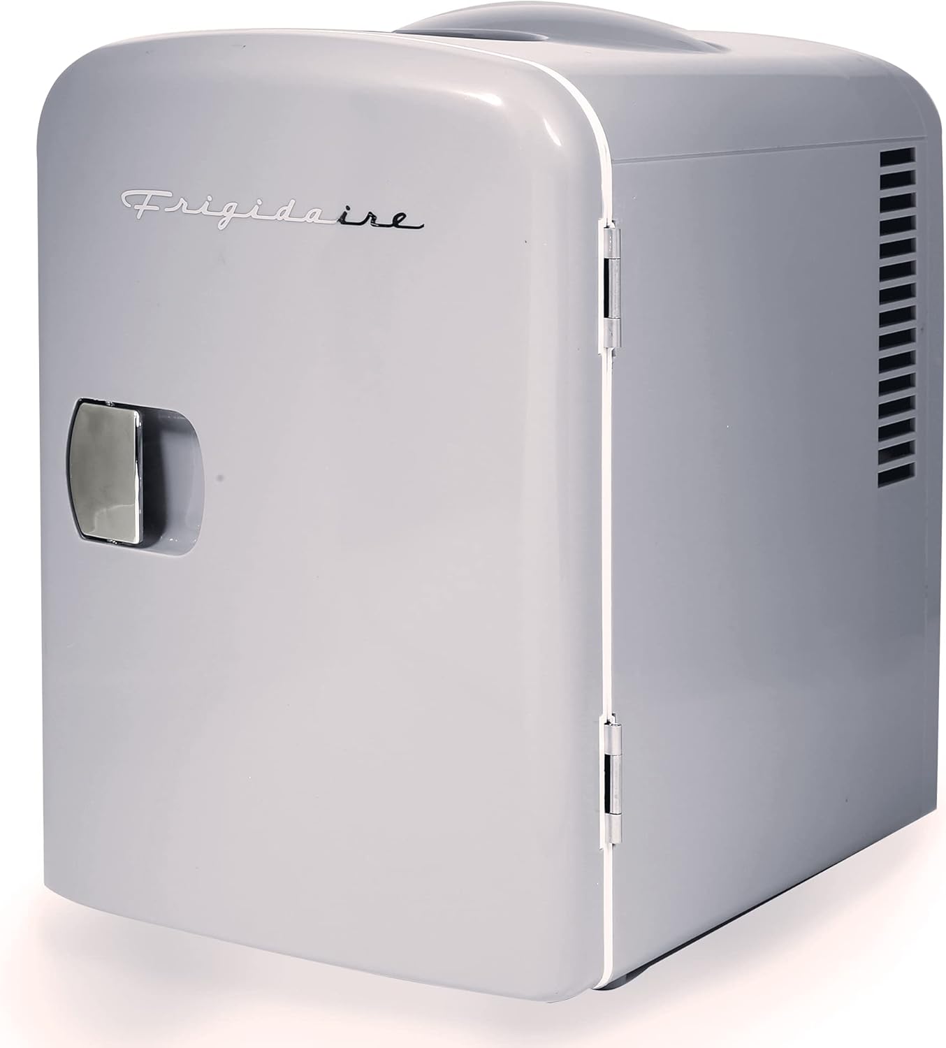 Frigidaire Mini Portable Compact Personal Fridge Cooler, 4 Liter Capacity Chills Six 12 oz Cans, 100% Freon-Free & Eco Friendly, Includes Plugs for Home Outlet & 12V Car Charger – Black