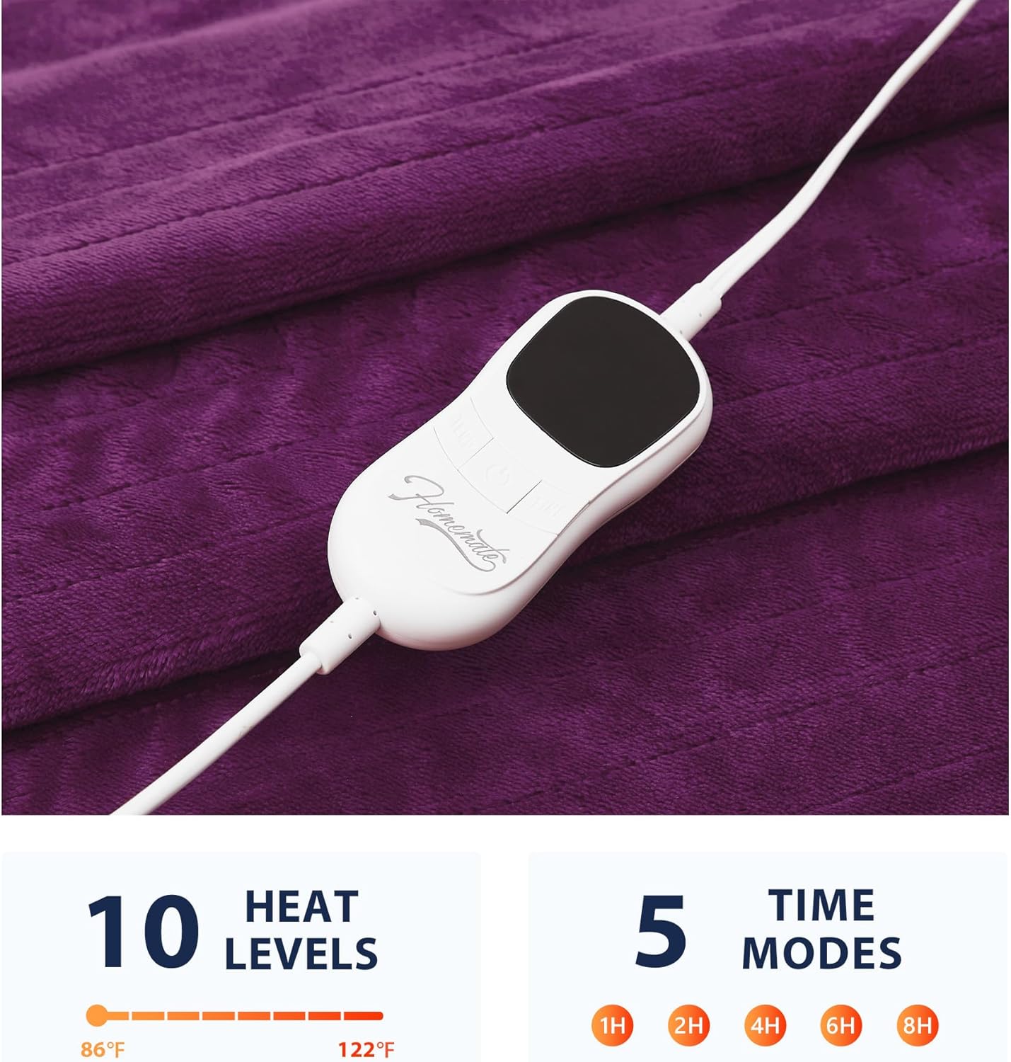 Homemate Heated Blanket Electric Throw - 50