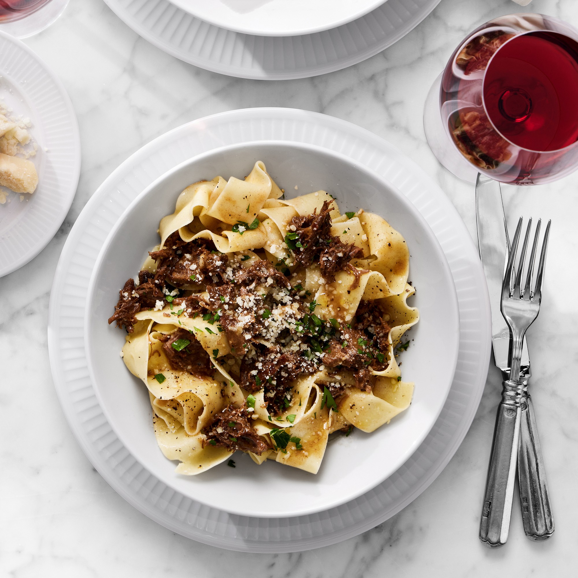 Olivewood & White Marble Rectangular Cheese Board