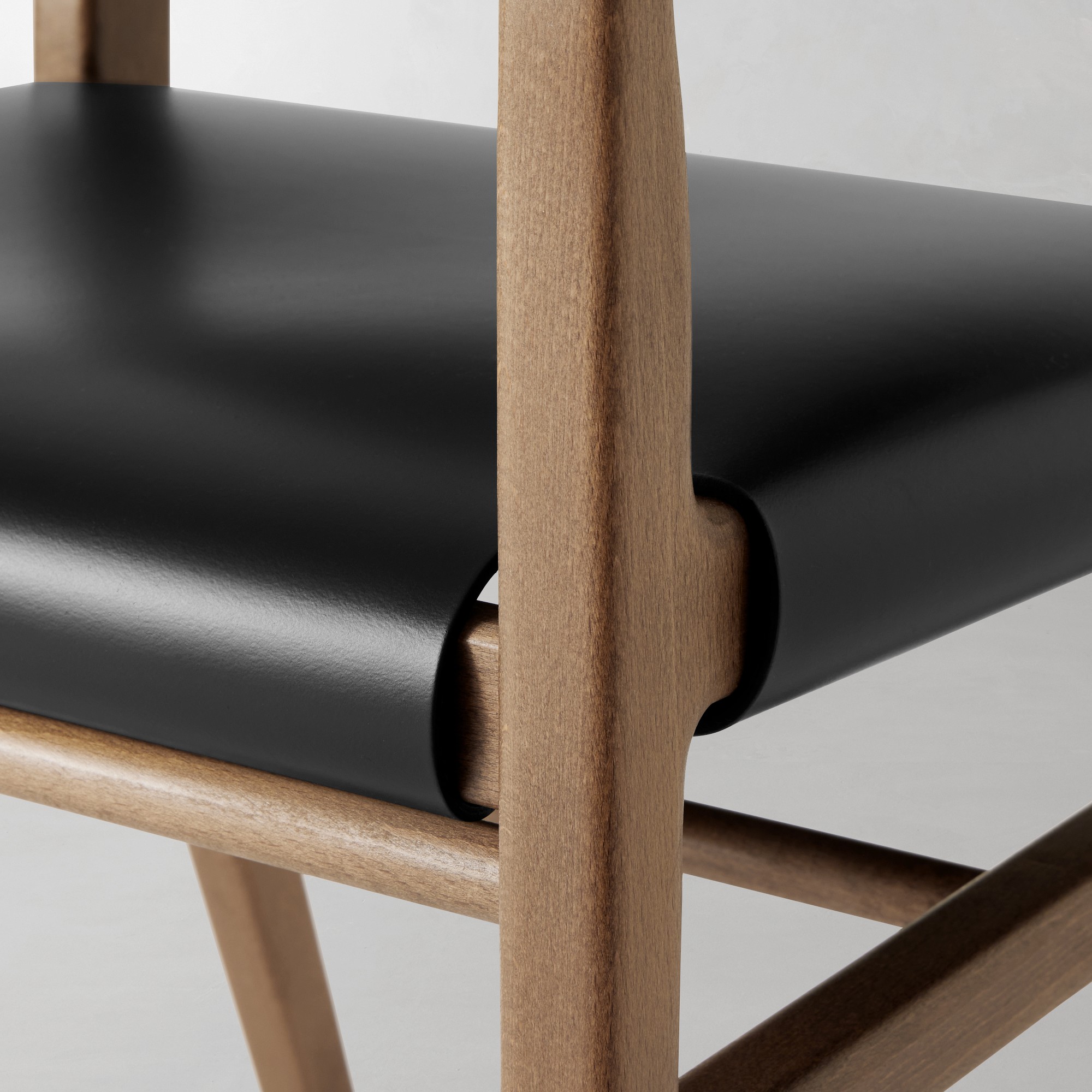 Stratton Leather Slung Armchair