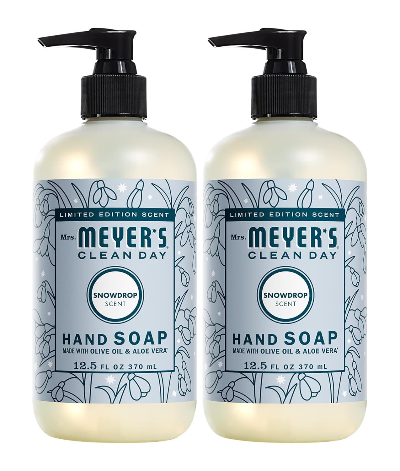 MRS. MEYER'S CLEAN DAY Hand Soap, Made with Essential Oils, Biodegradable Formula, Honeysuckle, 12.5 fl. oz - Pack of 3