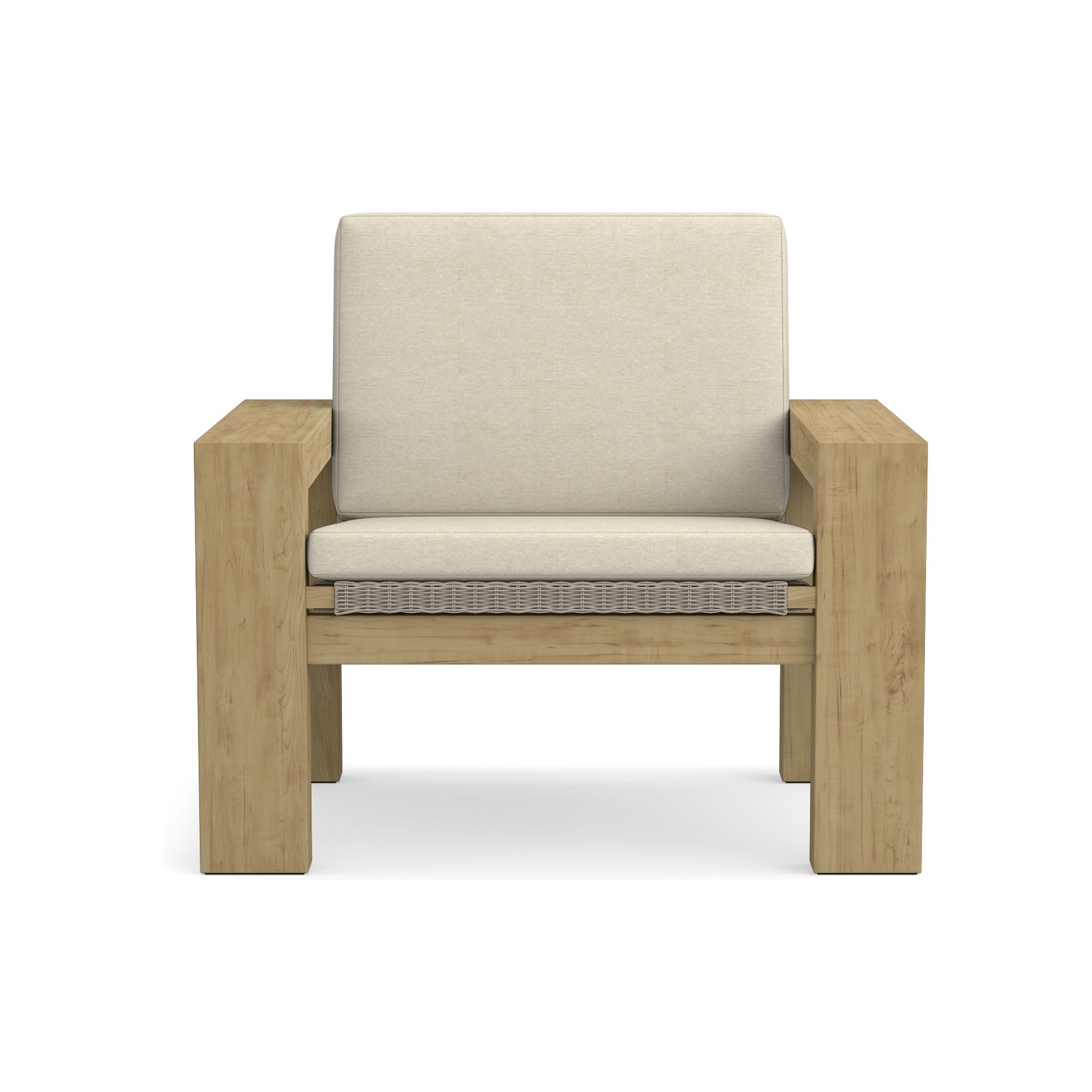 Larnaca Outdoor Teak x All-Weather-Weave Club Chair Cushions