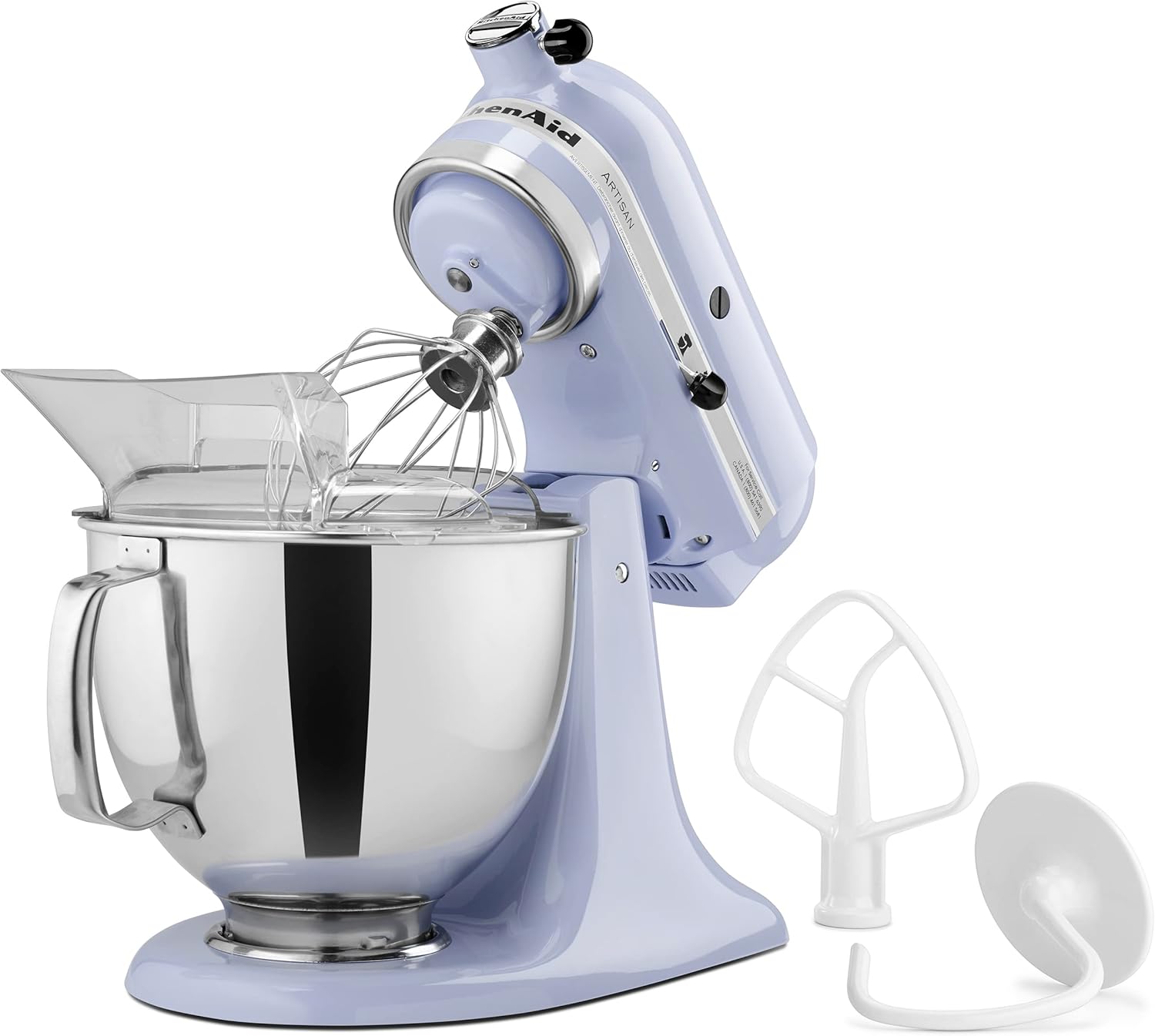 KitchenAid Artisan Series 5 Quart Tilt Head Stand Mixer with Pouring Shield KSM150PS, Removable bowl, Aqua Sky