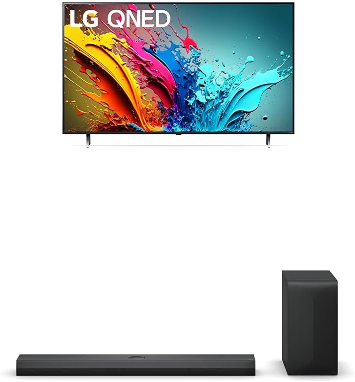 LG 86-Inch Class QNED85T Series LED Smart TV 4K Processor Flat Screen with Magic Remote AI-Powered with Alexa Built-in (86QNED85TUA, 2024)