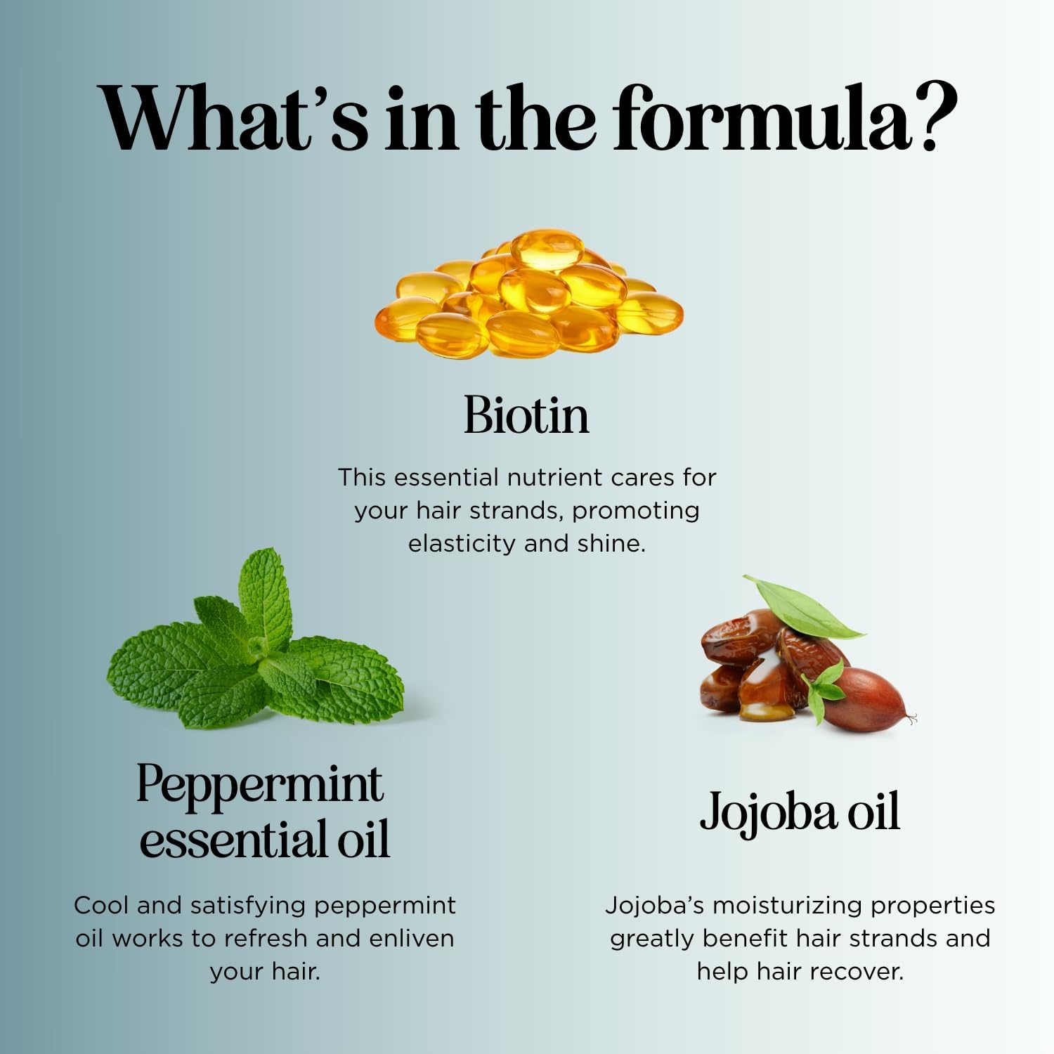 Volumizing Biotin Shampoo and Conditioner Set - Sulfate Free Shampoo and Conditioner for Dry Damaged Hair Care - Thinning Hair Shampoo and Conditioner with Nourishing Biotin and Rosemary Oil (8oz)