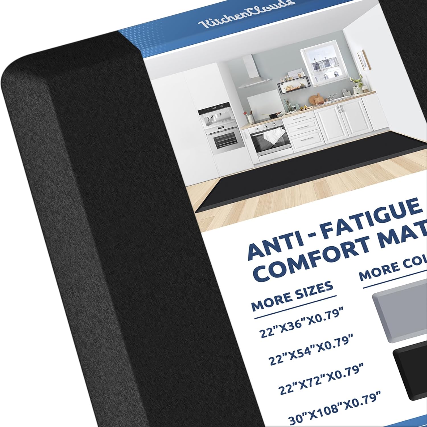 KitchenClouds Kitchen Mat Cushioned Anti Fatigue Rug 17.3