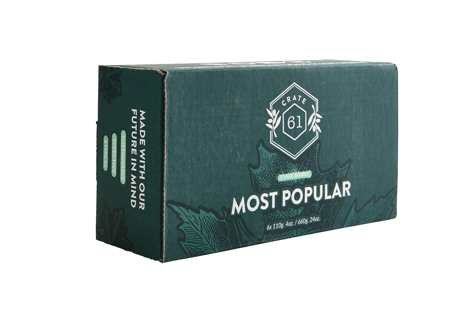 Handmade in Canada, Plant Based Cold Process Natural Bar Soap, With Premium Essential Oils, Dry Skin, Pack of 6 (Most Popular)