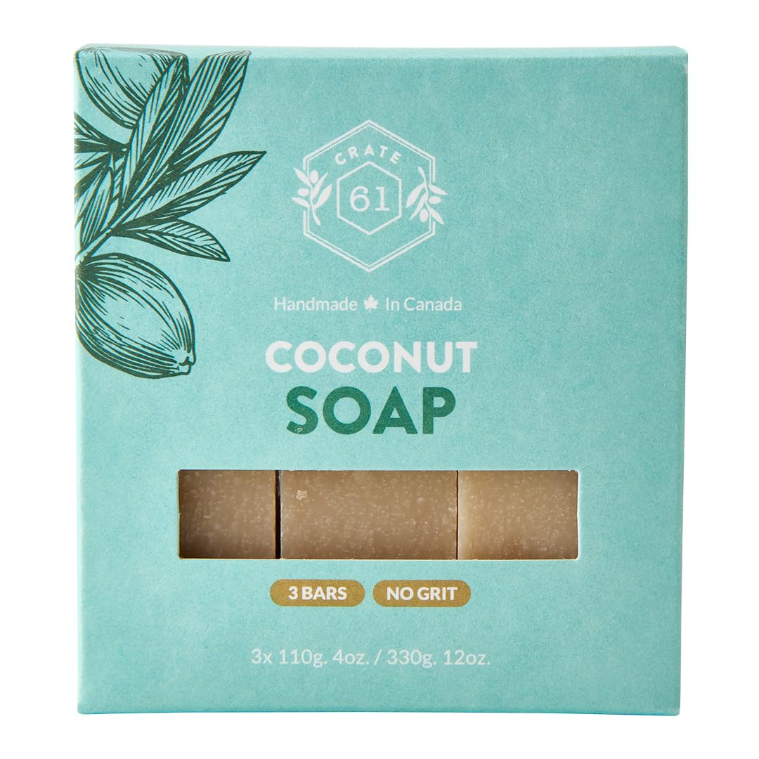 Handmade Vegan Natural Bar Soap Cold Pressed For Face And Body, With Premium Essential Oils, Eucalyptus & Peppermint For Men And Women 3 Pack (Lavender)