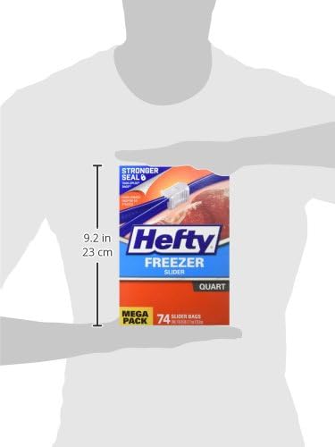 Hefty Slider Freezer Storage Bags, Gallon Size, 56 Count