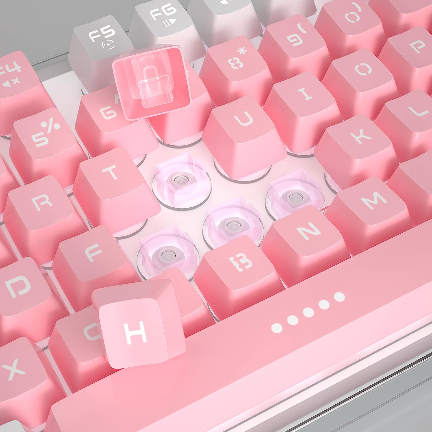 Gaming Keyboard and Mouse Combo, K1 RGB LED Backlit Keyboard with 104 Key Computer PC Gaming Keyboard for PC/Laptop(White)