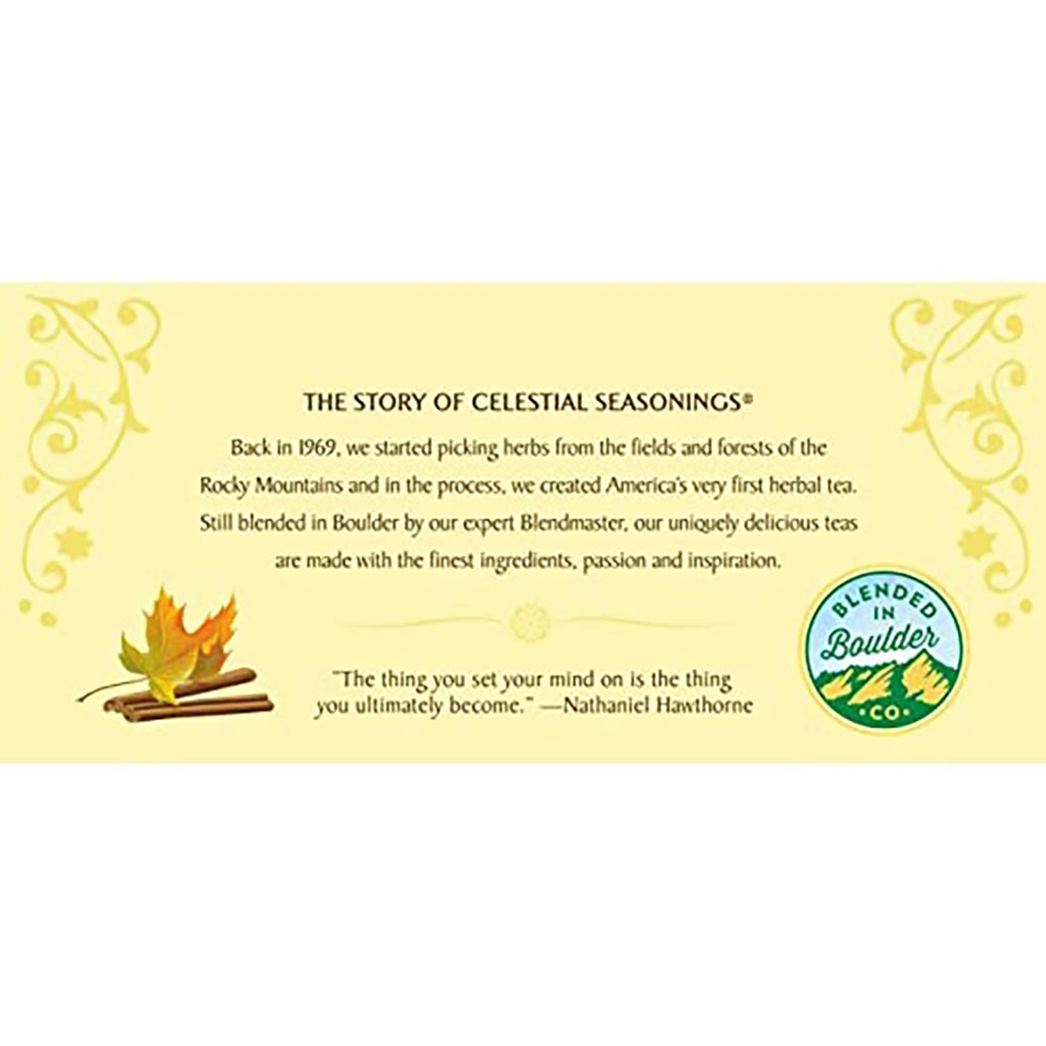 Celestial Seasonings Bengal Spice Herbal Tea, Caffeine Free, 20 Tea Bags Box, (Pack of 6)