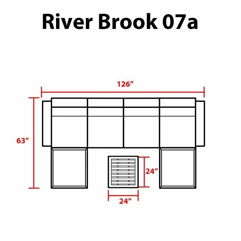 River Brook 7 Piece Outdoor Wicker Patio Furniture Set 07a