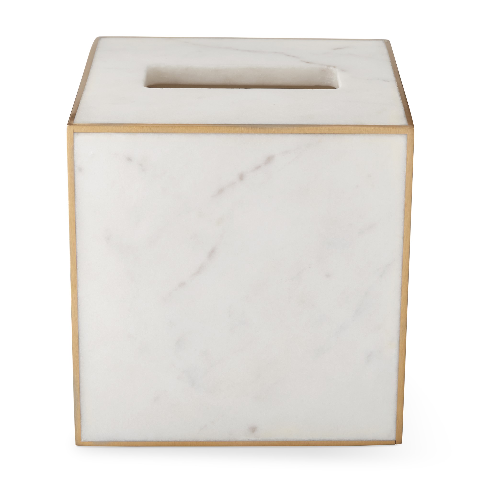 White Marble and Brass Bath Collection