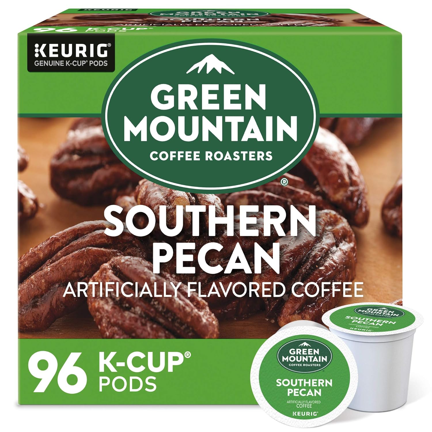 Green Mountain Coffee Roasters Caramel Vanilla Cream Keurig Single-Serve K-Cup pods, Light Roast Coffee, 72 Count (6 Packs of 12)