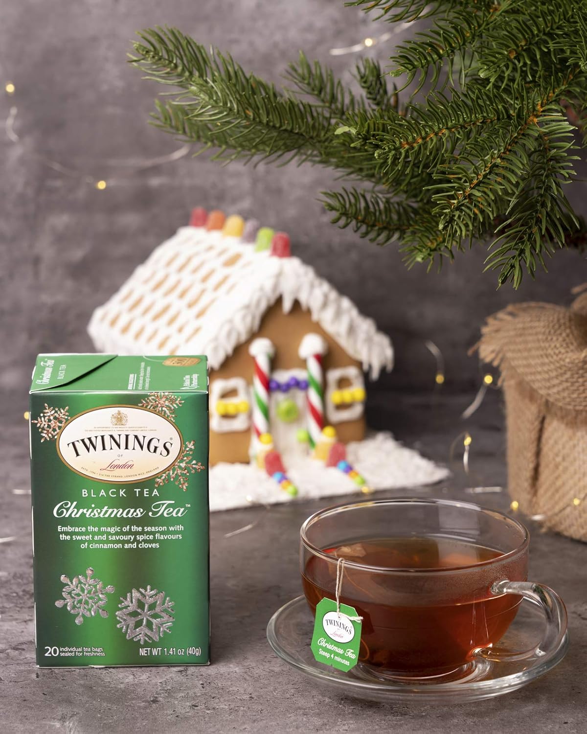 Twinings English Breakfast Black Tea Individually Wrapped Bags, 100 Count (Pack of 1), Smooth, Flavourful, and Robust, Caffeinated, Enjoy Hot or Iced | Packaging May Vary