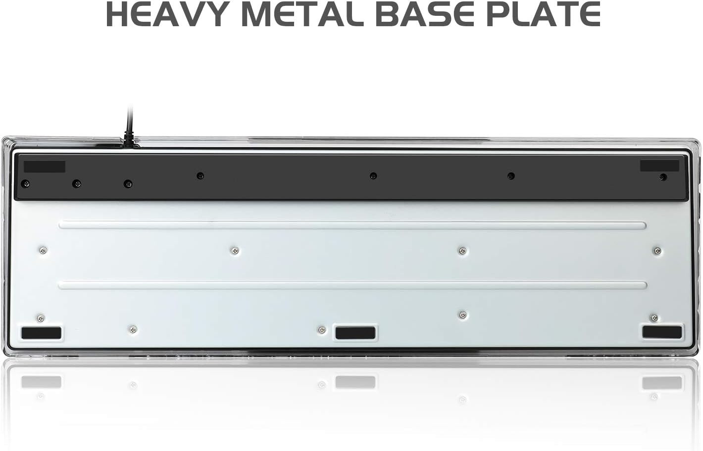 Gaming Keyboard and Mouse Combo, K1 RGB LED Backlit Keyboard with 104 Key Computer PC Gaming Keyboard for PC/Laptop(White)