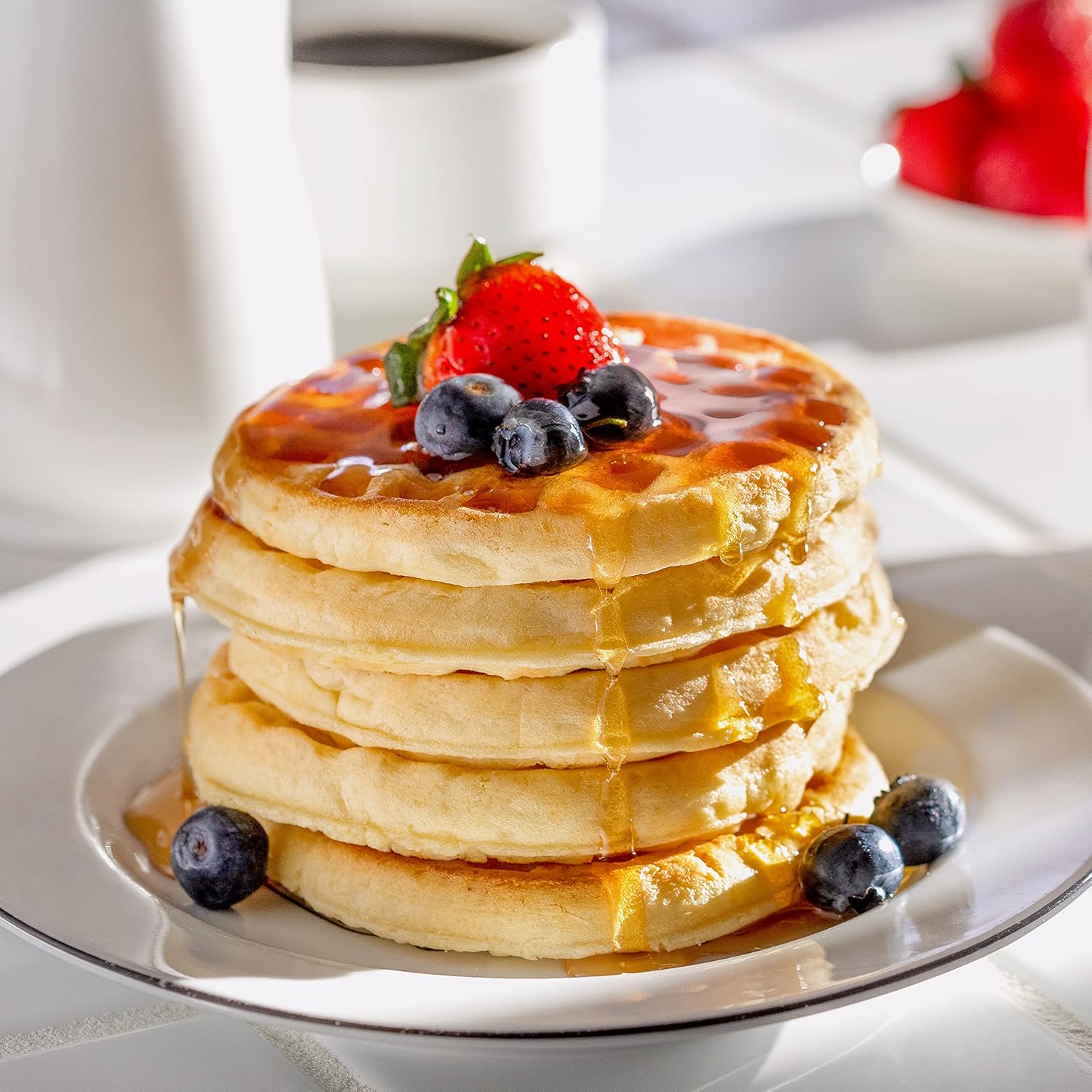 Nostalgia MyMini Cars and Trucks Shape Electric Waffle Maker, 5-Inch Non-Stick Griddle for Waffles, Hash Browns, Eggs, and More, Yellow